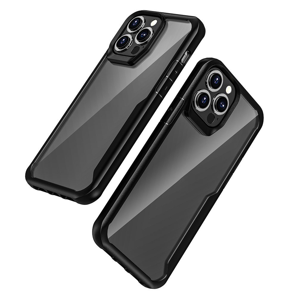 Iphone 13 Pro Max Hülle, Stoßfest, Hybrid, Schwarz