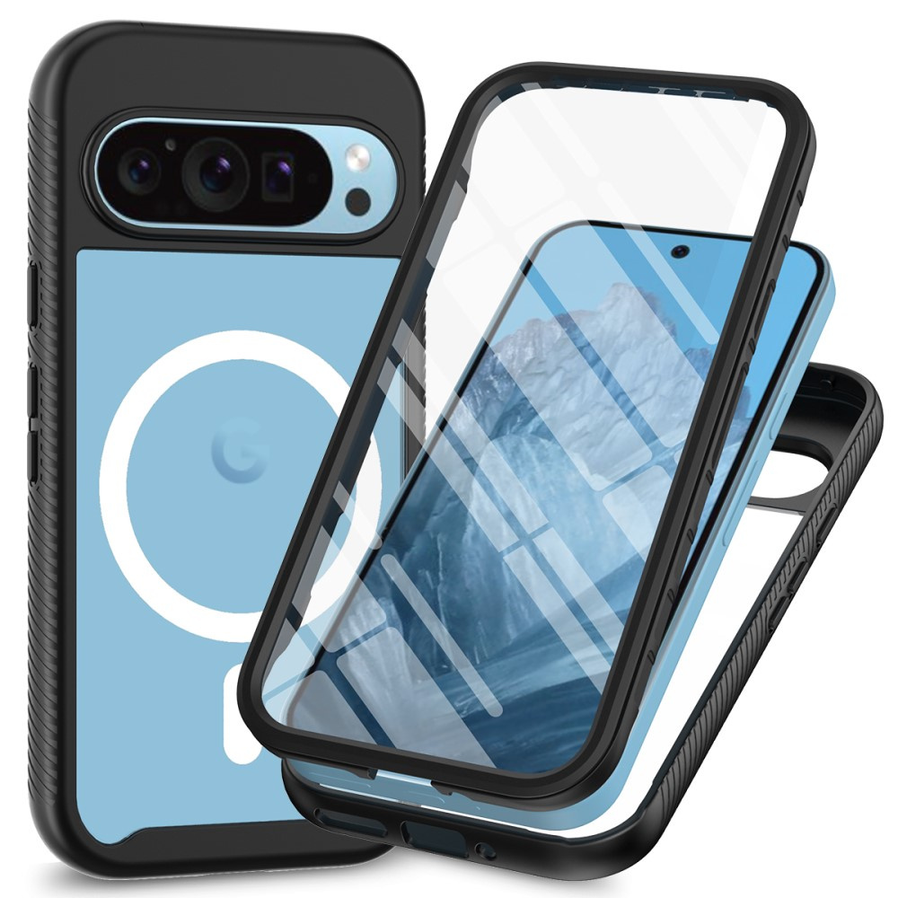 Stoßfeste Hülle Für Google Pixel 9 Pro Xl Mit Displayschutzfolie Für Magsafe, Schwarz