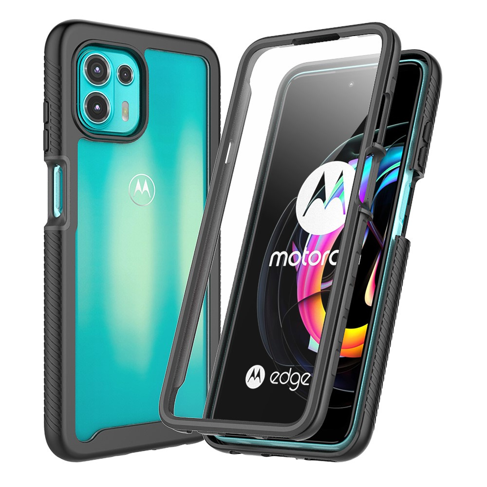 Motorola Edge 20 Lite Stoßfeste Hülle Mit Schutzfolie, Schwarz