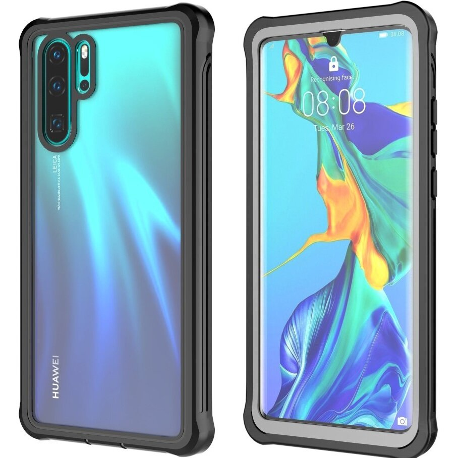 Schutzhülle Für Huawei P30 Pro, Stoßfest, Mit Folie, Schwarz