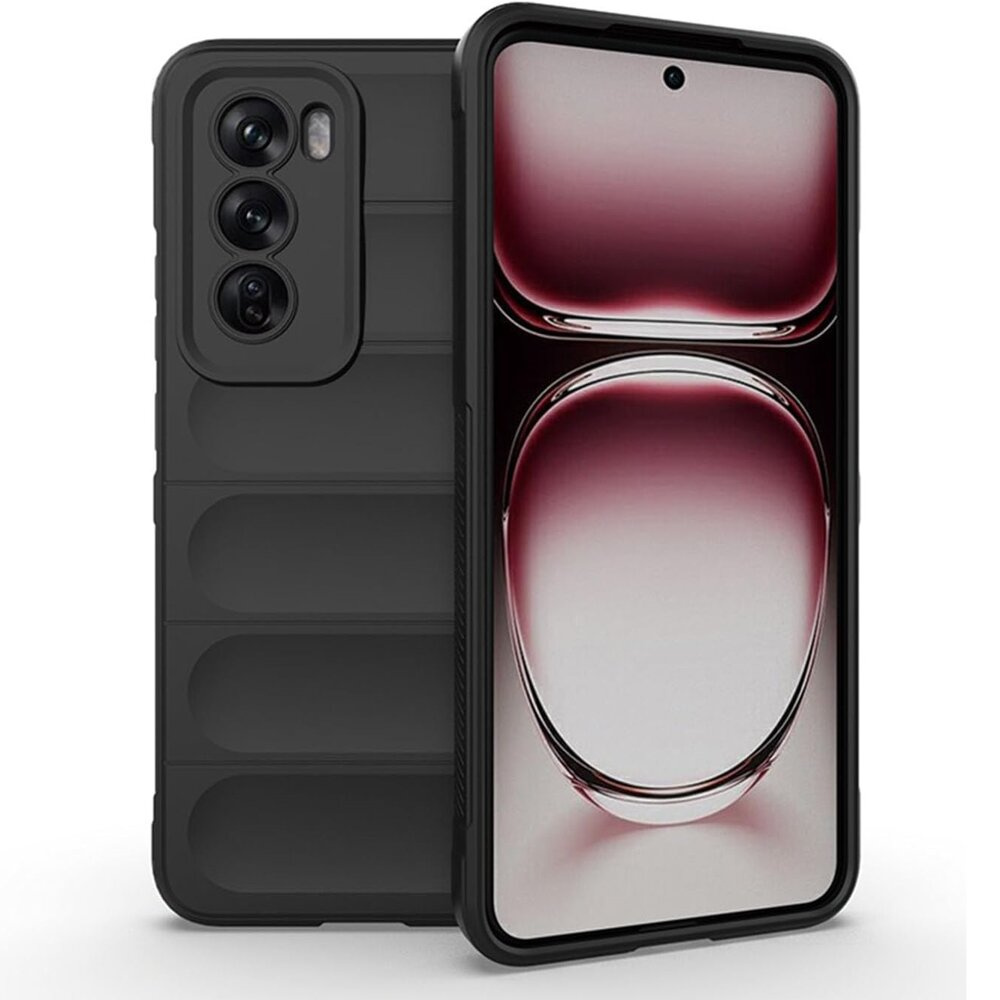 Oppo Reno 12 Pro Gaming-schutzhülle, Stoßfest, Schwarz