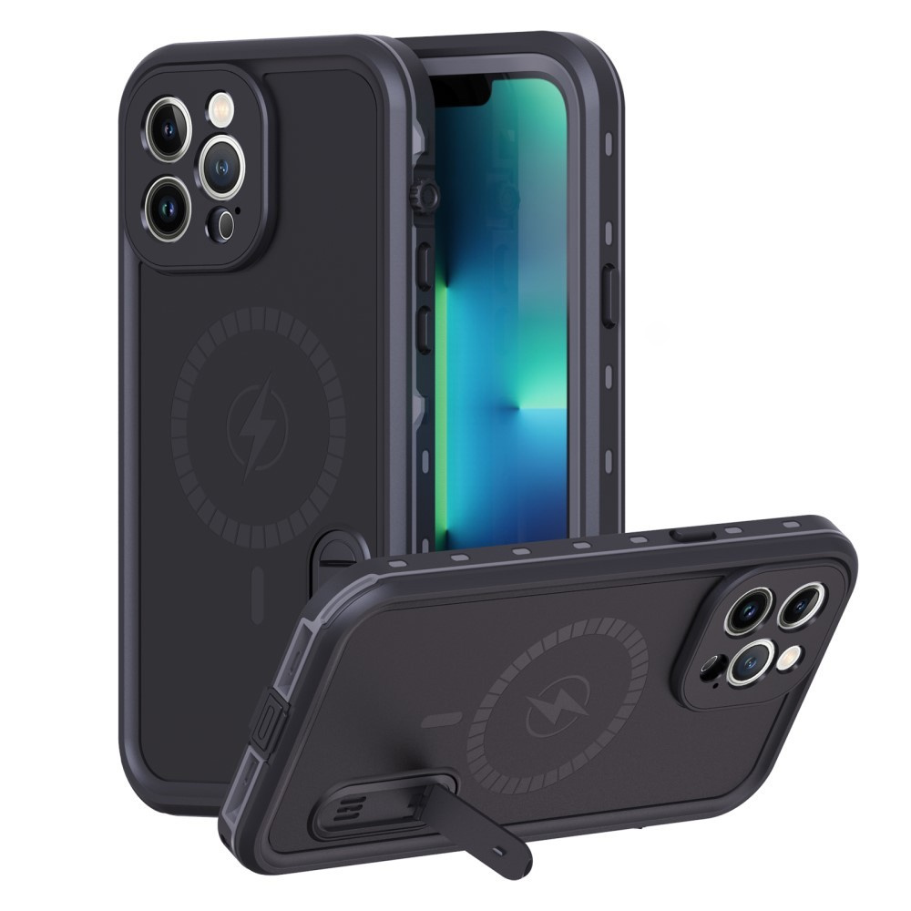 Wasserdichte Iphone 13 Pro Max Hülle, Redpepper, Für Magsafe, Schwarz
