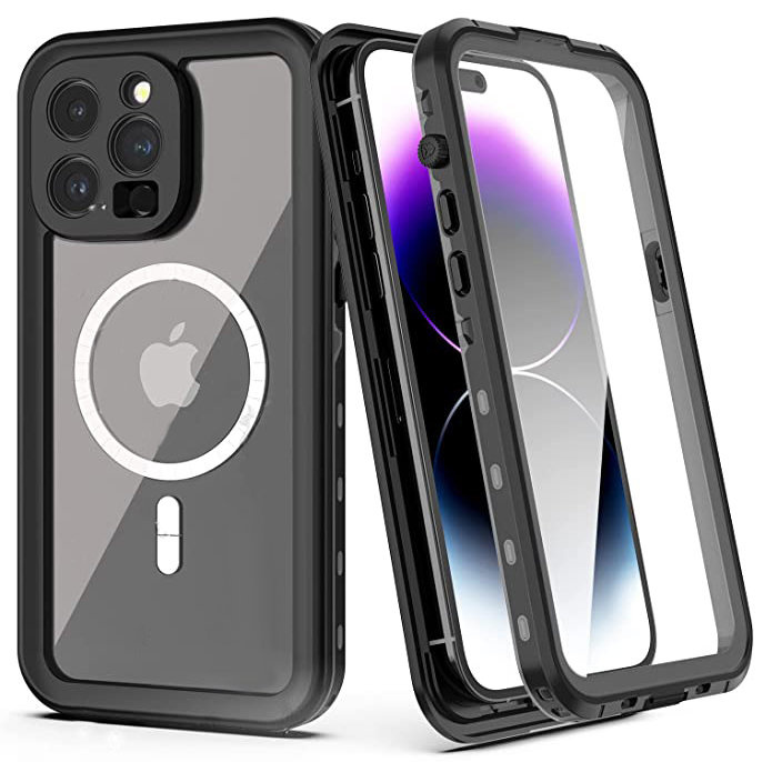 Wasserdichte Iphone 14 Pro Max Hülle, Redpepper, Für Magsafe, Schwarz