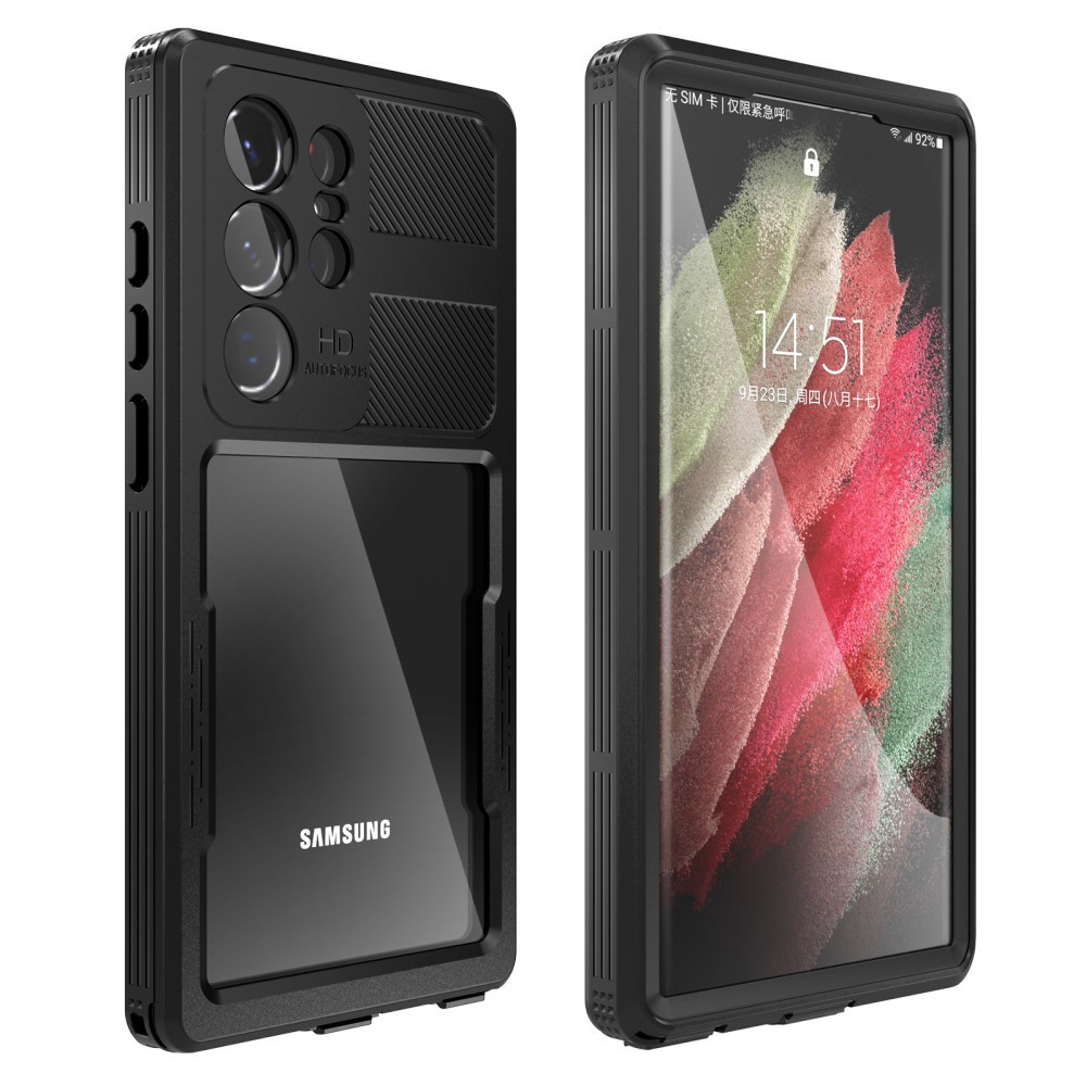 Ip68 Wasserdichte Hülle Für Samsung Galaxy S23 Ultra, Schwarz