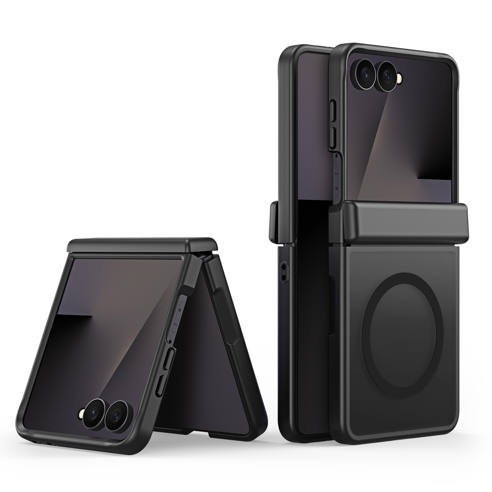 Dux Ducis Hülle Für Samsung Galaxy Z Flip 8, Yind-serie, Schwarz