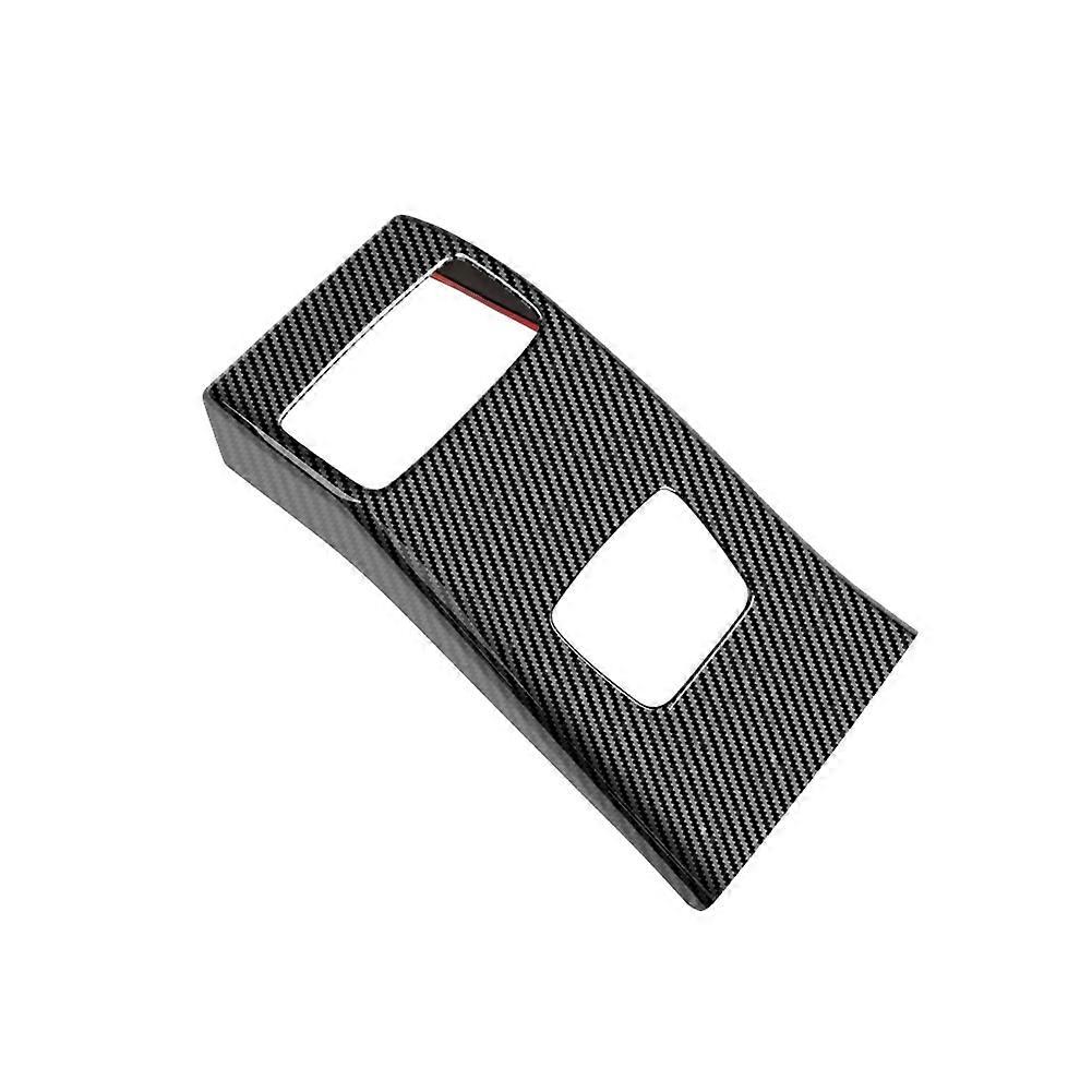 Auto Carbon Fiber Hinten Klimaanlage Vent Outlet Rahmen Anti-kick Panel Abdeckung Für 2021 2022 Rhd