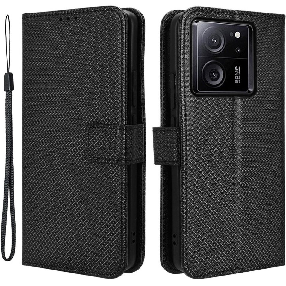 Klapphülle Für Xiaomi 13t / 13t Pro, Mit Magnetverschluss, Schwarz