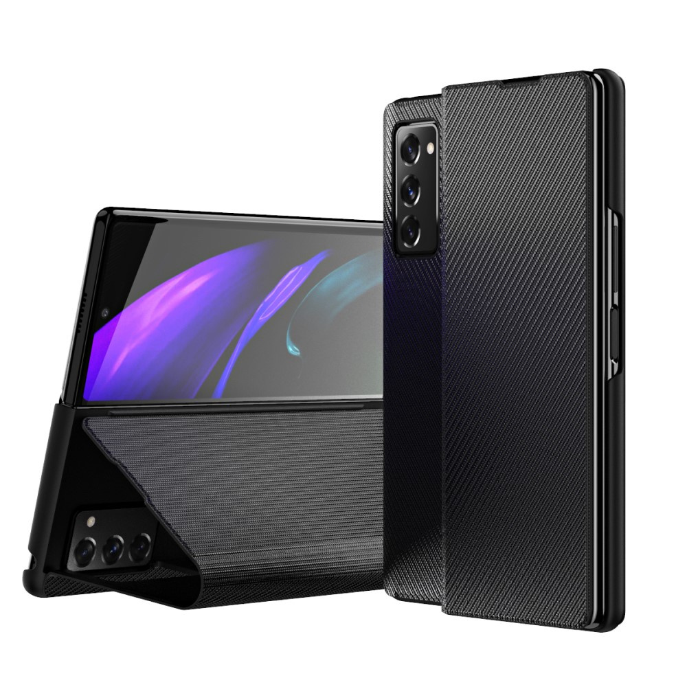 Kevlar-carbon-hülle Für Samsung Galaxy Z Fold2 5g, Schwarz