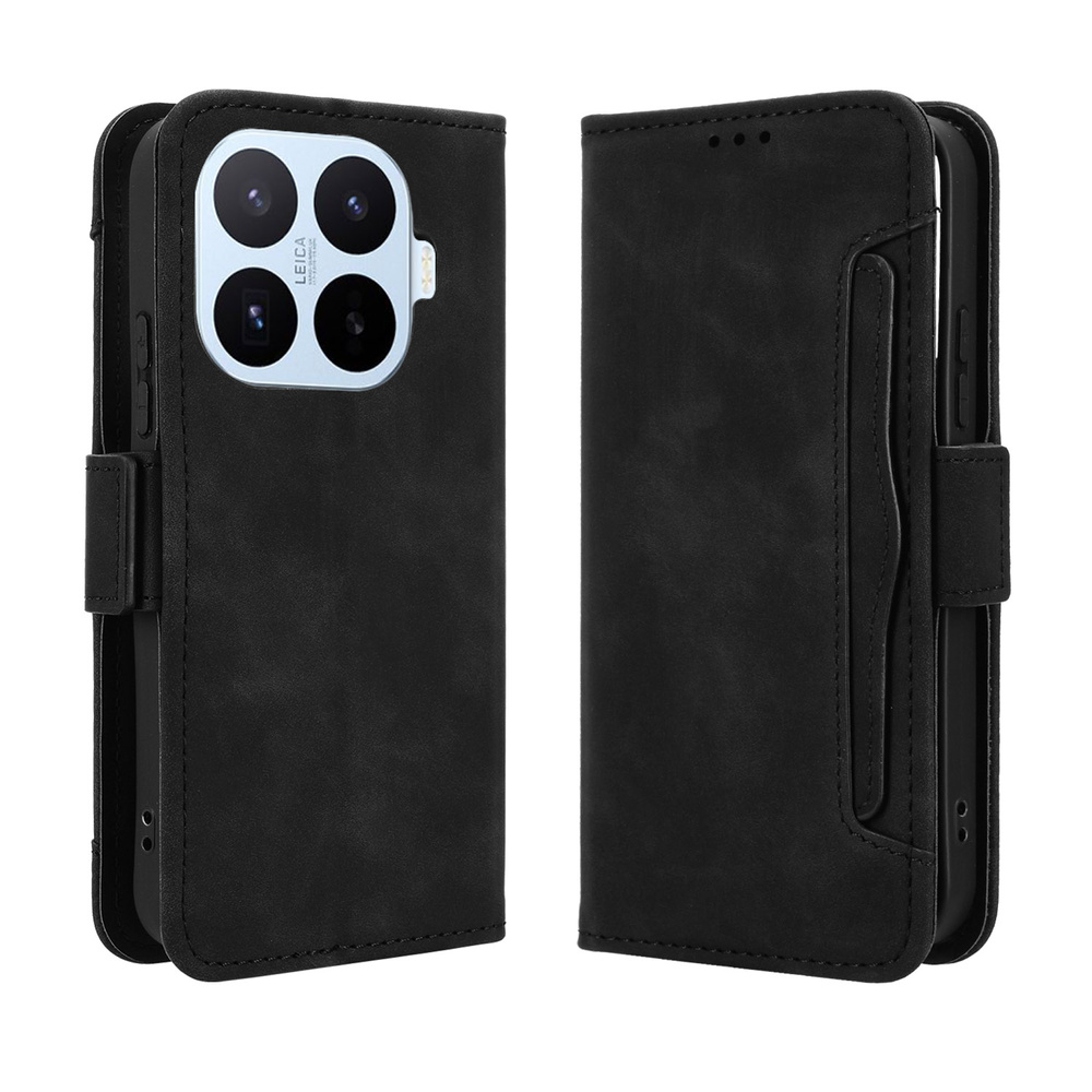 Klapphülle Für Xiaomi 17t, Mit Kartenfach, Schwarz