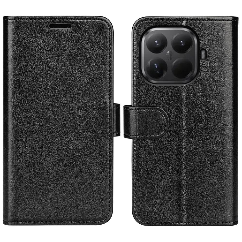 Flipcase Für Xiaomi 17t Pro, Crazy Horse Wallet, Schwarz