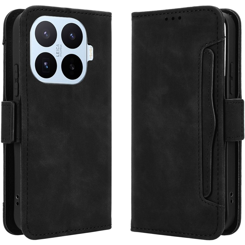 Flip-case Für Xiaomi 17t Pro, Mit Kartenfach, Schwarz
