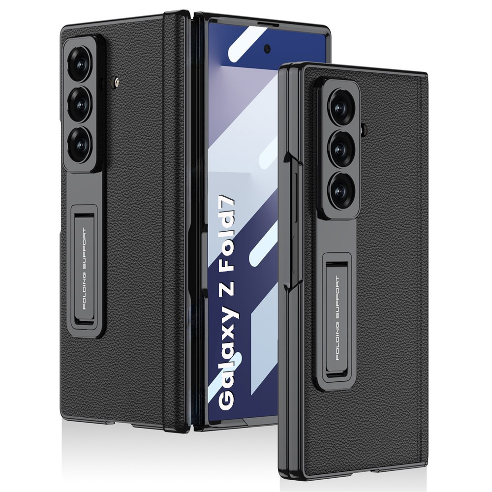 Gkk Schutzhülle Für Samsung Galaxy Z Fold7 5g Mit Glas Und Ständer – Schwarz