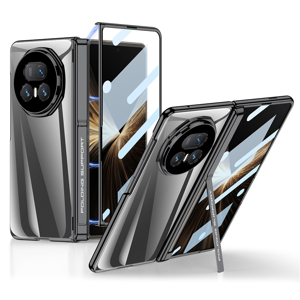 Gkk-hülle Für Honor Magic V5 5g, Mit Ständer Und Integriertem Glas, Schwarz