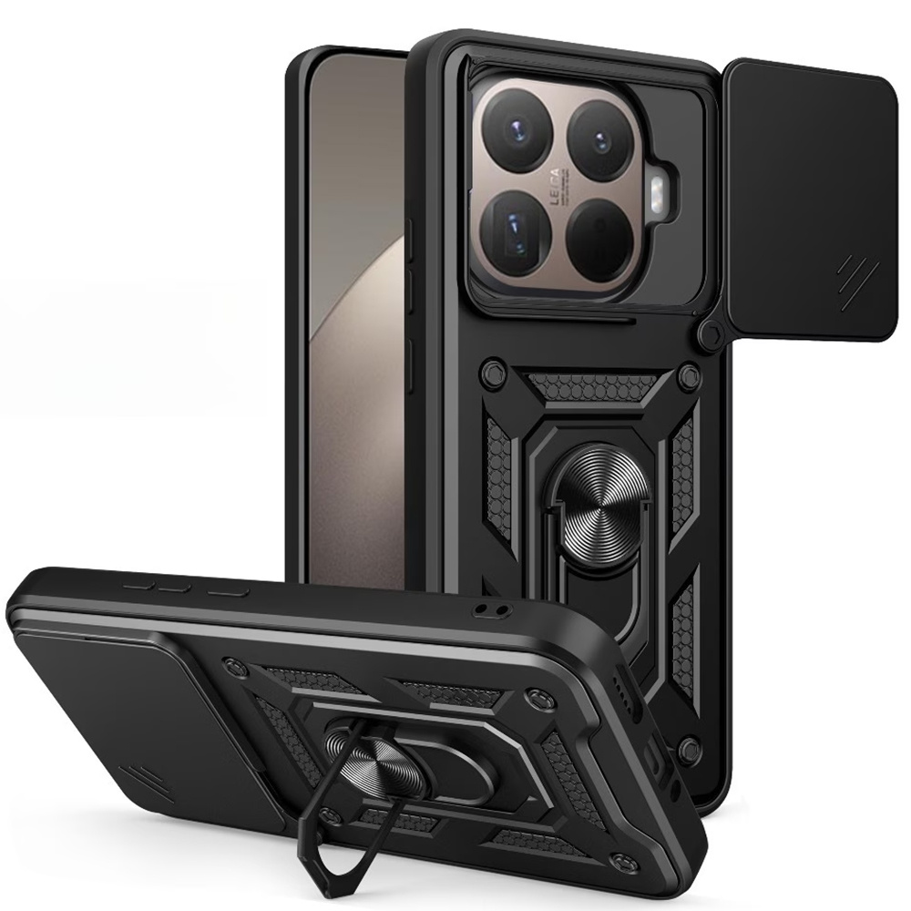 Gepanzerte Schutzhülle Für Xiaomi 17t, Camshield Slide, Schwarz