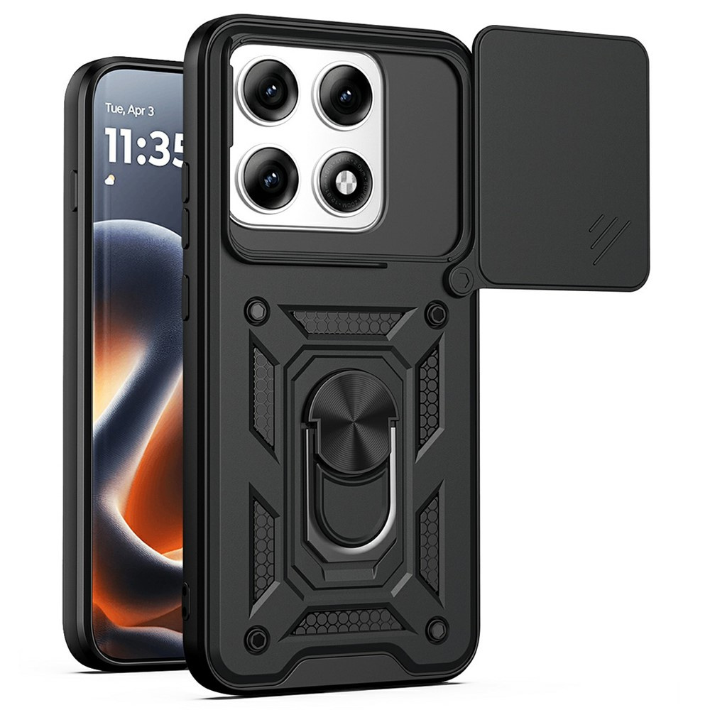 Gepanzerte Schutzhülle Für Motorola Edge 70 Pro, Camshield Slide, Schwarz