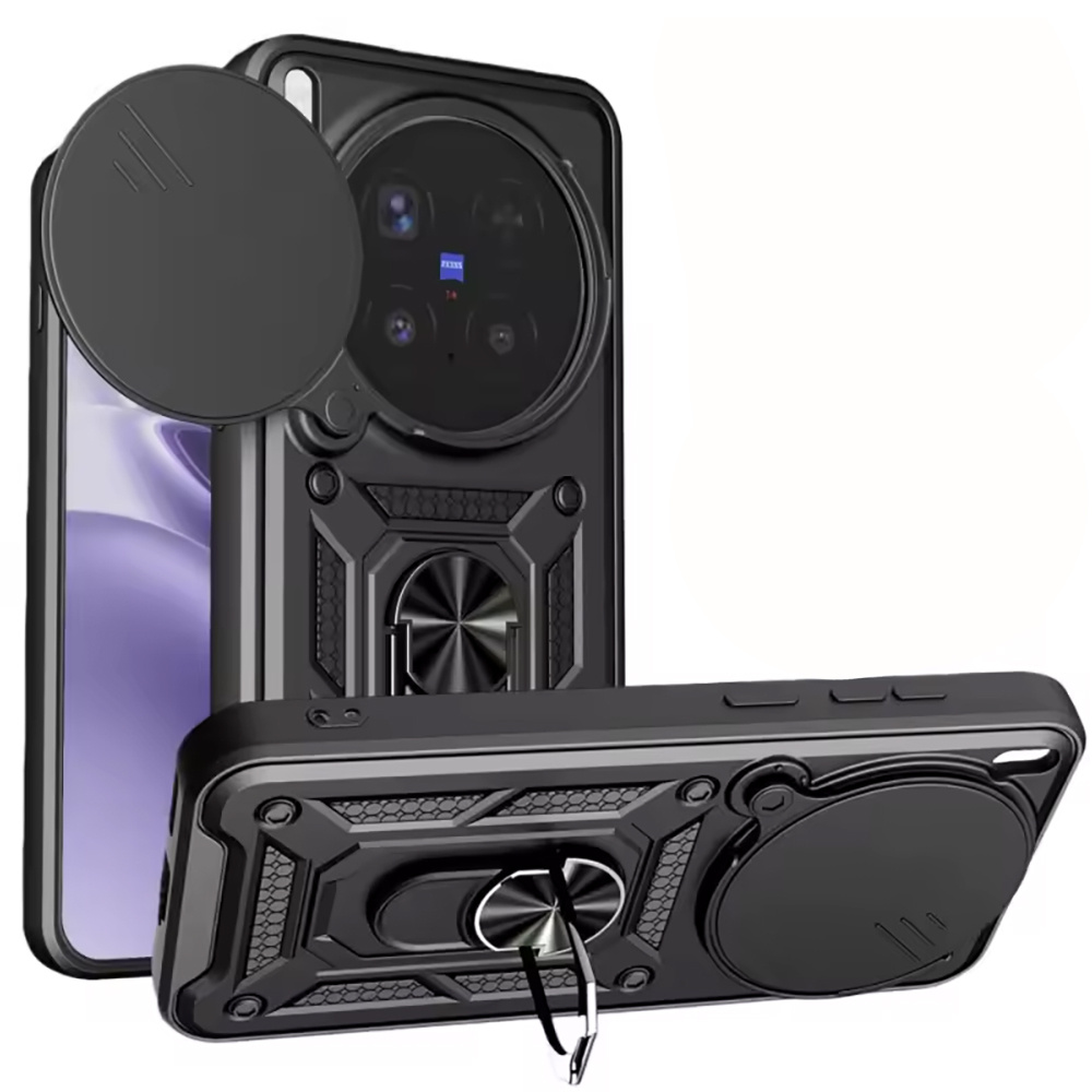 Schutzhülle Mit Schutzfunktion Für Vivo X300 Ultra, Camshield Slide, Schwarz