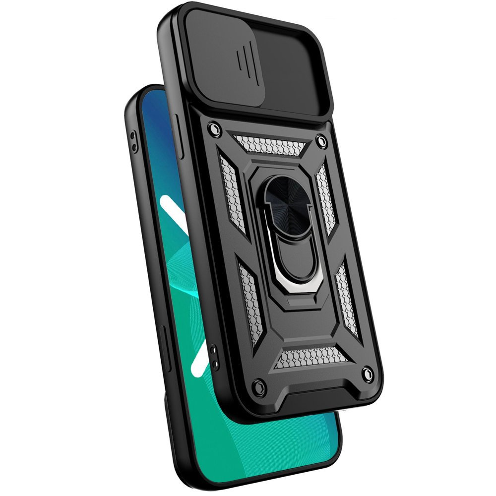 Gepanzerte Schutzhülle Für Iphone 12, Camshield Slide, Schwarz