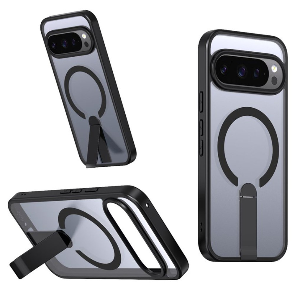 Google Pixel 10 Pro Xl Fusion Hybrid Magsafe Hülle Mit Ständer, Schwarz