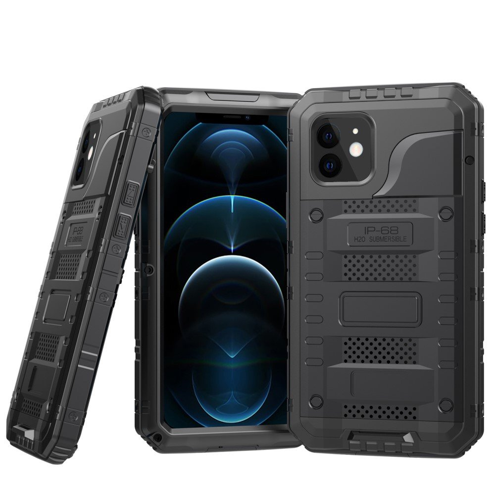 Ip68 H2o Wasserdichte Hülle Für Iphone 12, Schwarz