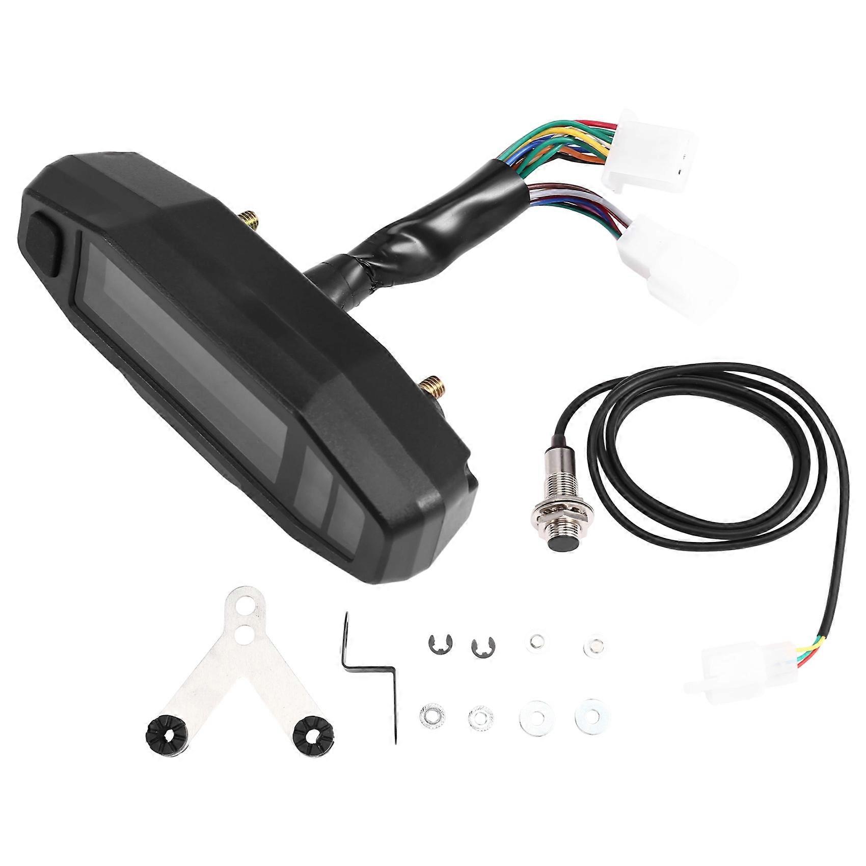 Universeller Modifizierter Motorrad-lcd-tachometer, Drehzahlmesser, Induktionsmagnet Und Große Instrumentenhalterung