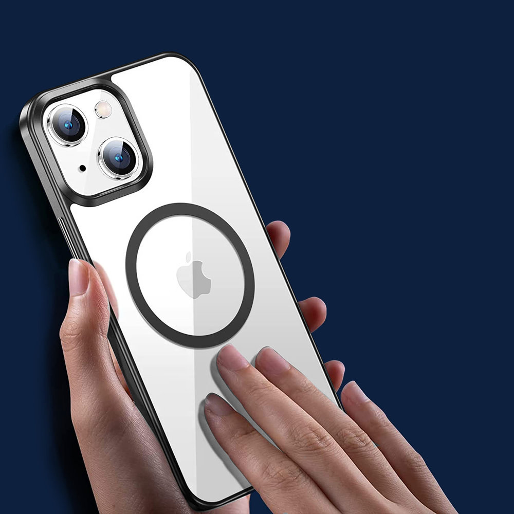 Hülle Für Iphone 14, Erbord Hybrid Magsafe Hülle, Schwarz