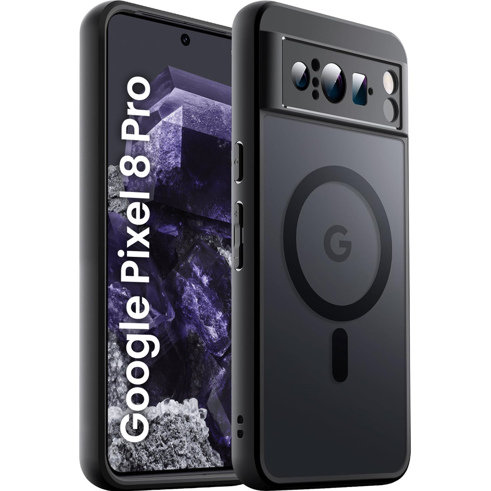 Google Pixel 8 Pro Hülle, Magsafe-kompatibel, Matte Hülle, Schwarz