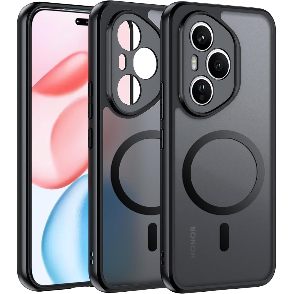Honor 400 Pro 5g Hülle, Magsafe-kompatibel, Matte Hülle, Schwarz