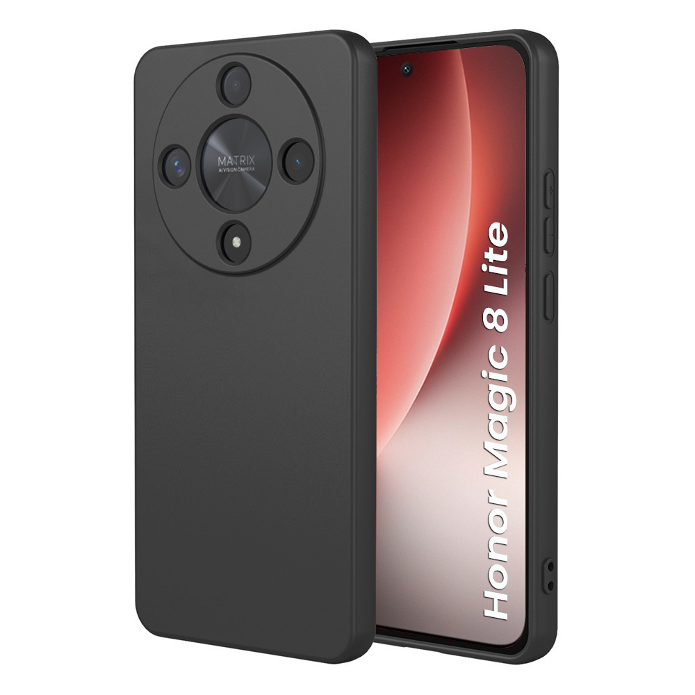 Schutzhülle Für Honor Magic 8 Lite, Silikon Lite, Schwarz