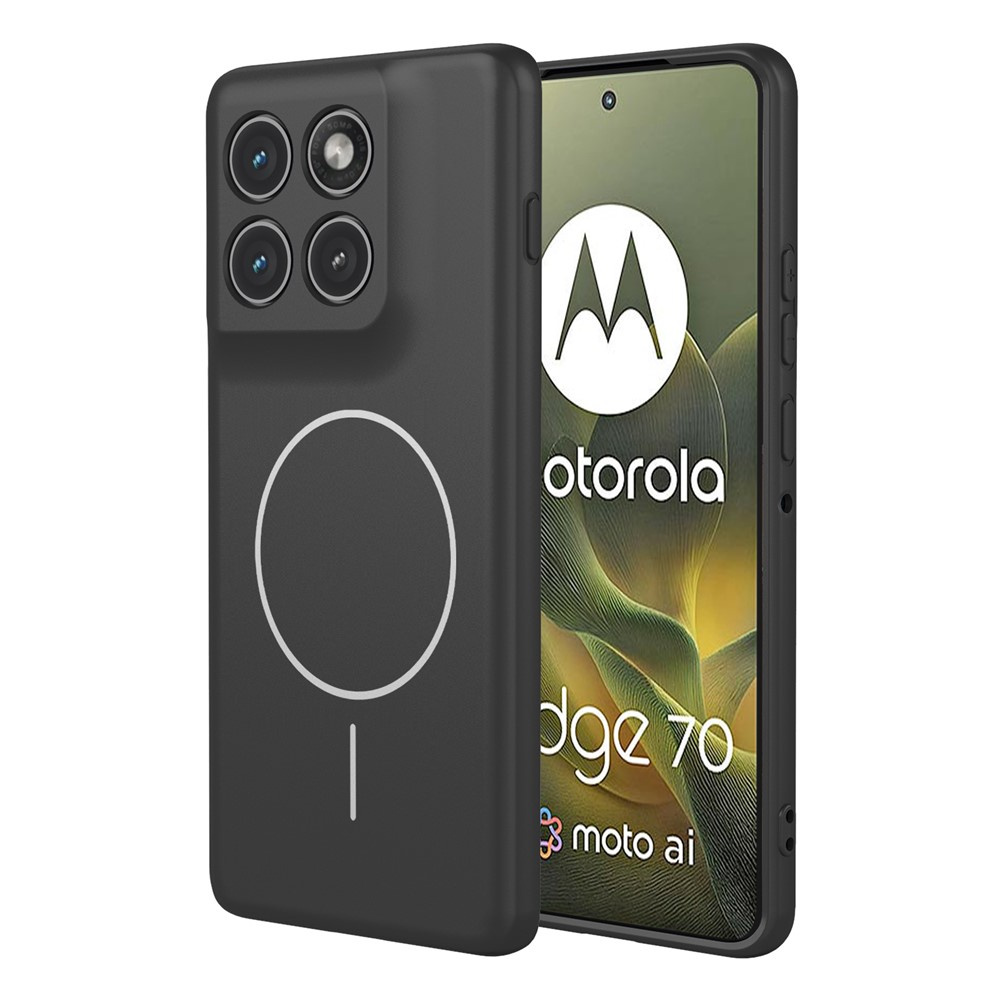 Schutzhülle Für Motorola Edge 70 5g, Silikon Lite, Mit Magsafe-funktion, Schwarz
