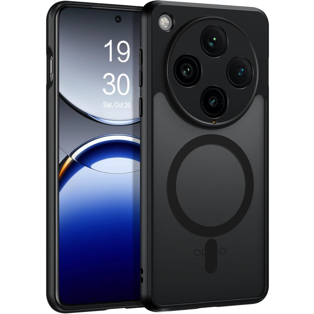 Schutzhülle Für Oppo Find X8 Pro, Mit Magsafe-funktion, Matt Schwarz