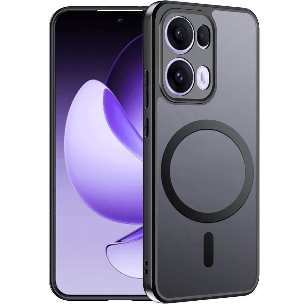 Schutzhülle Für Oppo Reno 13 Pro, Mit Magsafe-funktion, Mattschwarz