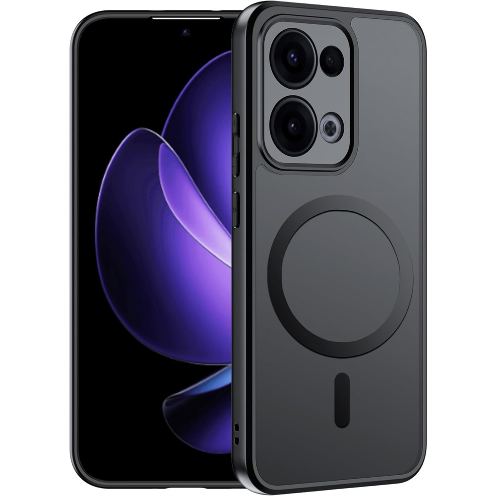 Schutzhülle Für Oppo Reno 13, Mit Magsafe-funktion, Mattschwarz
