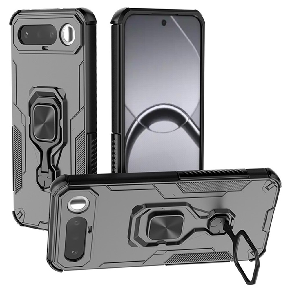 Realme 16 5g Schutzhülle Mit Ständer Und Ringfunktion, Schwarz