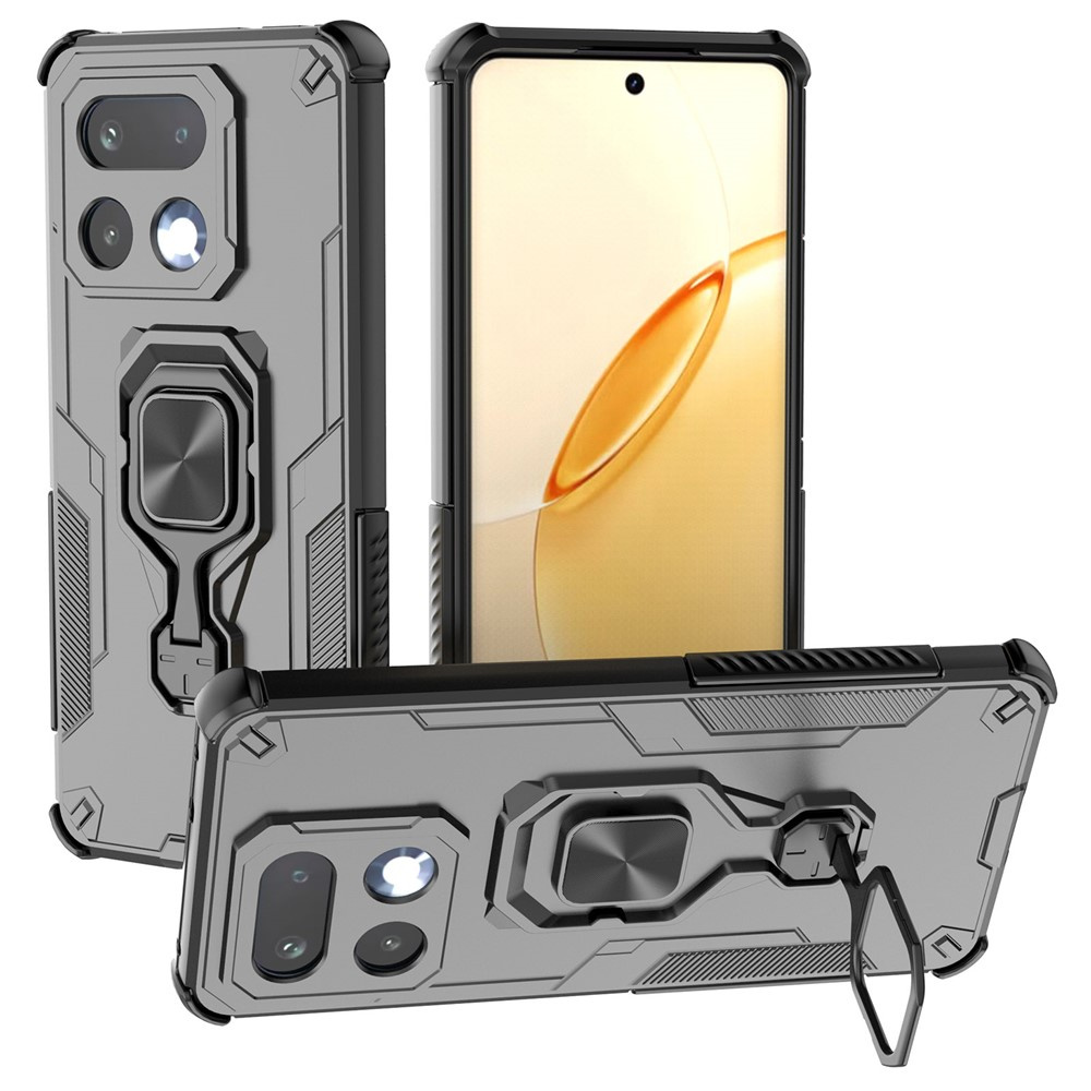 Realme 16 Pro Plus Schutzhülle Mit Ständerring, Schwarz