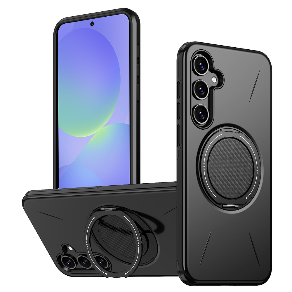 Schutzhülle Für Samsung Galaxy A37 5g, Mit Ständer, Für Magsafe, Schwarz