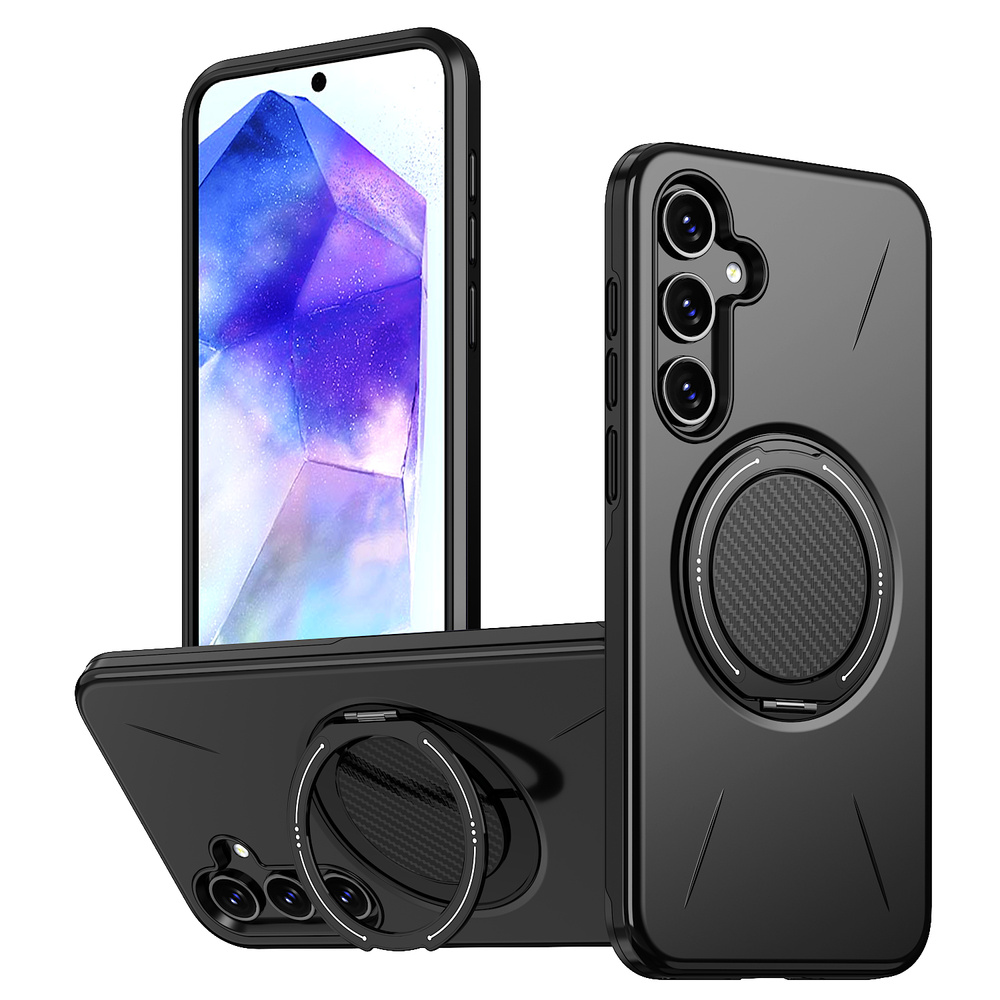 Schutzhülle Für Samsung Galaxy A57 5g, Mit Ständer, Für Magsafe, Schwarz