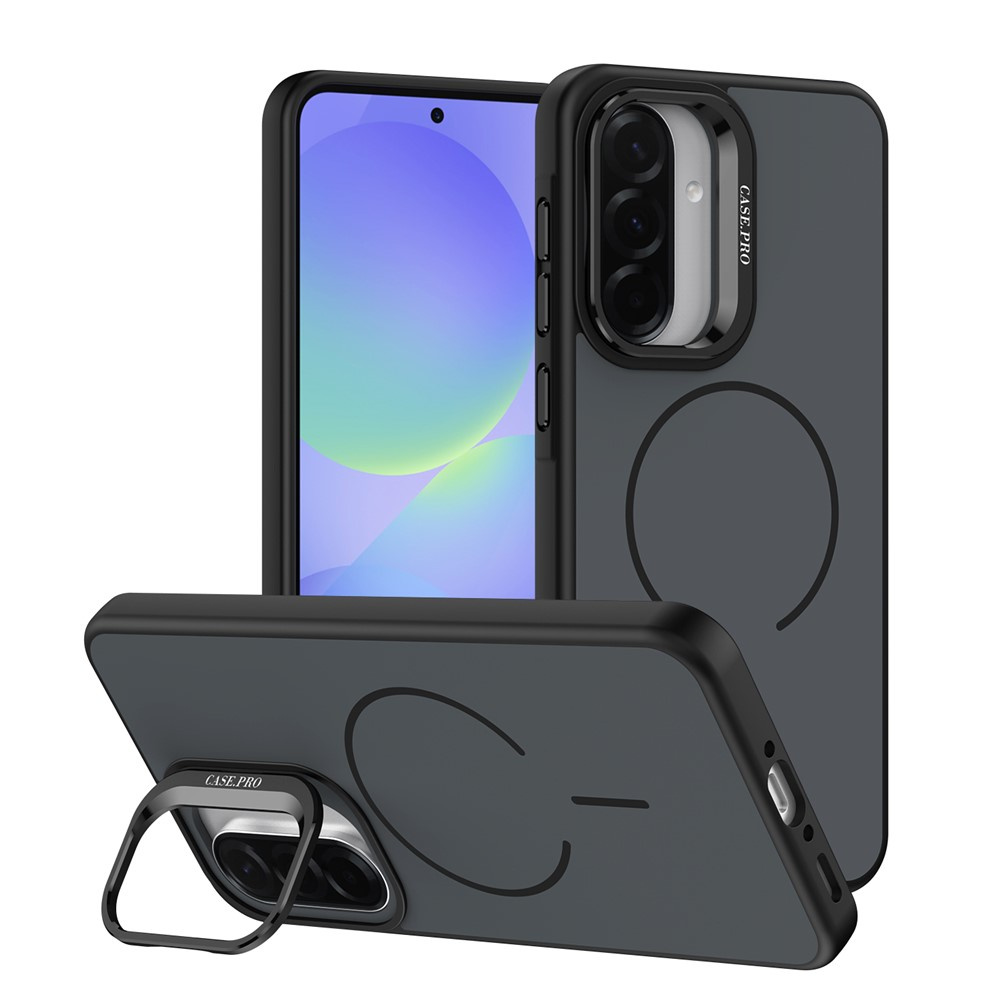 Samsung Galaxy A57 5g Skin-touch-hülle Mit Ständer, Magsafe, Schwarz