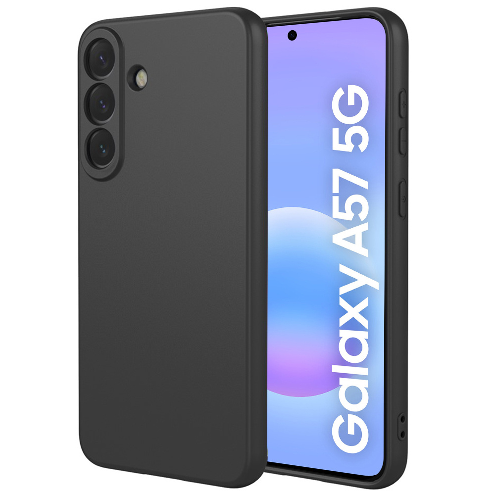 Schutzhülle Für Samsung Galaxy A57 5g, Silikon Lite, Schwarz
