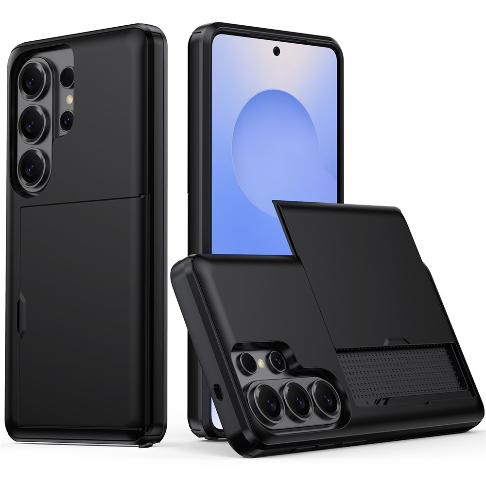 Samsung Galaxy S26 Ultra Hülle, Schiebekartenhalter, Schwarz