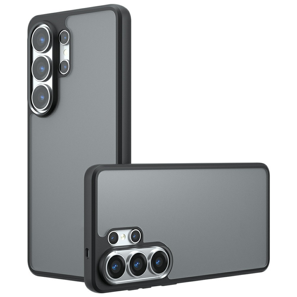 Samsung Galaxy S26 Ultra Fusion Hybrid Matte Hülle Mit Schwarzem Rahmen