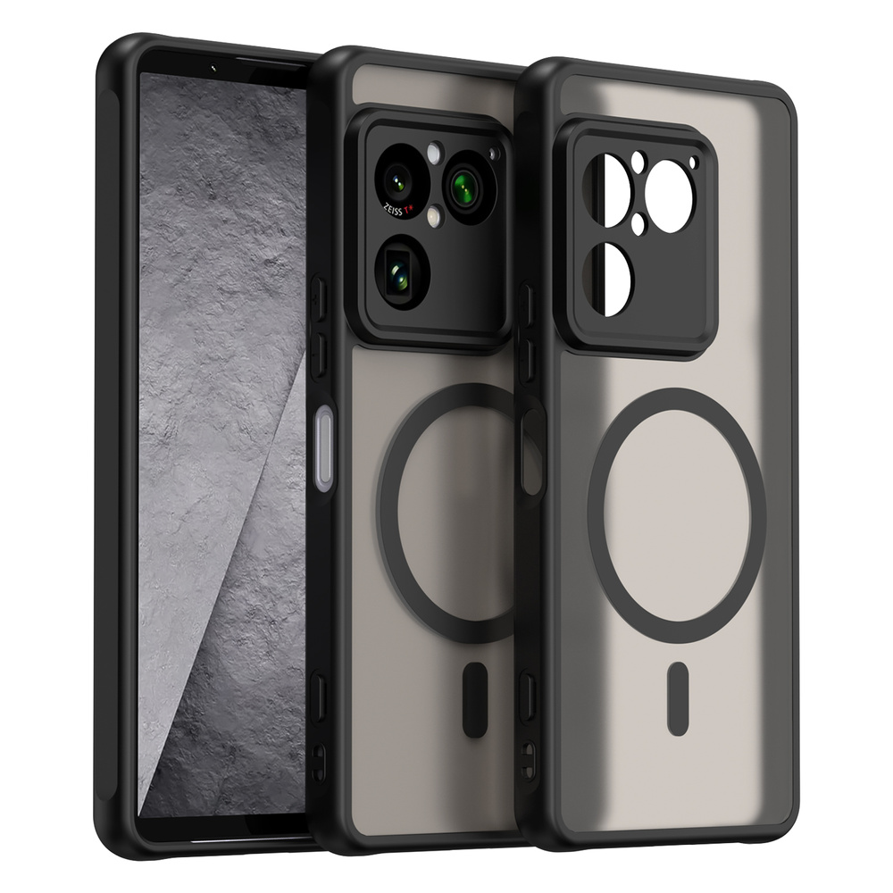Schutzhülle Für Sony Xperia 1 Viii, Matte Hülle, Mit Magsafe-anschluss, Schwarz