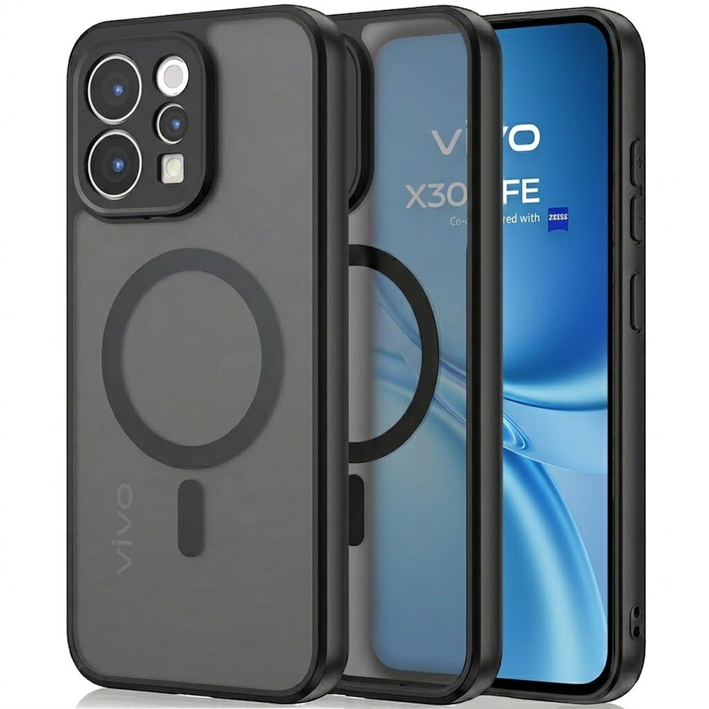 Schutzhülle Für Vivo V70 5g, Mit Magsafe-funktion, Mattes Design, Schwarz