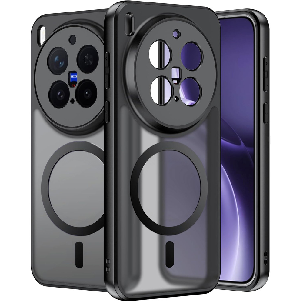 Schutzhülle Für Vivo X300 Pro, Mit Magsafe-funktion, Matt Schwarz