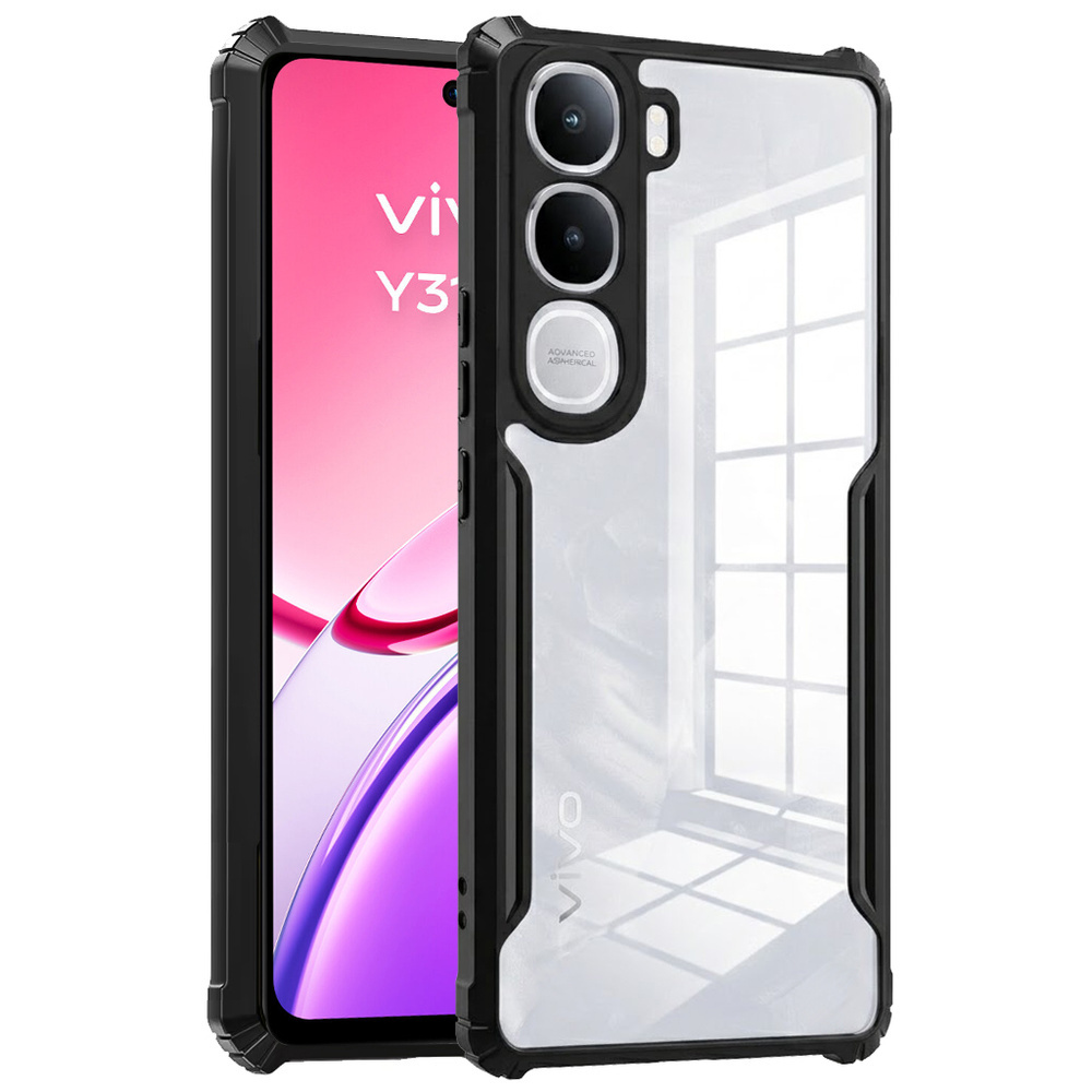 Schutzhülle Für Vivo Y31 5g / Y21d 4g, Stoßfest, Hybrid, Schwarz