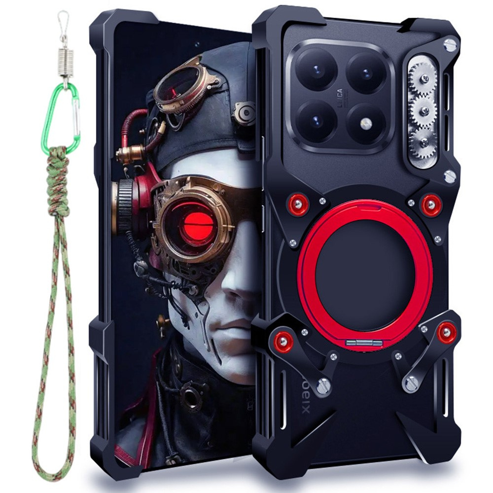 Schutzhülle Für Xiaomi 15t, Metallrahmen, Schwarz