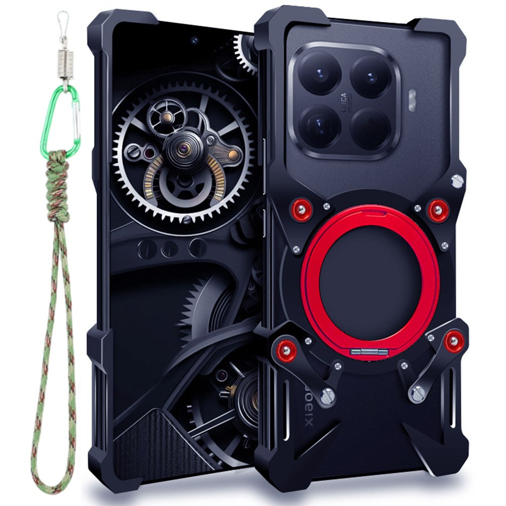 Schutzhülle Für Xiaomi 15t Pro, Metallrahmen, Schwarz