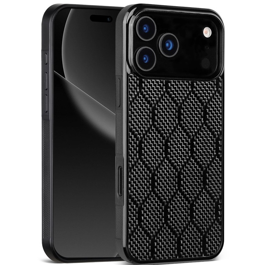Iphone 17 Pro Max Hülle, Aramidfaser-abdeckung, Magsafe-kompatibel, Schwarz