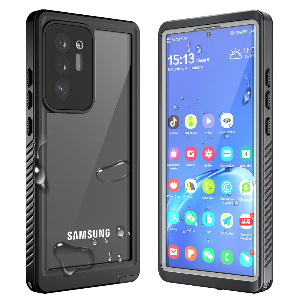 Ip68 Wasserdichte Hülle Für Samsung Galaxy Note 20 Ultra, Schwarz