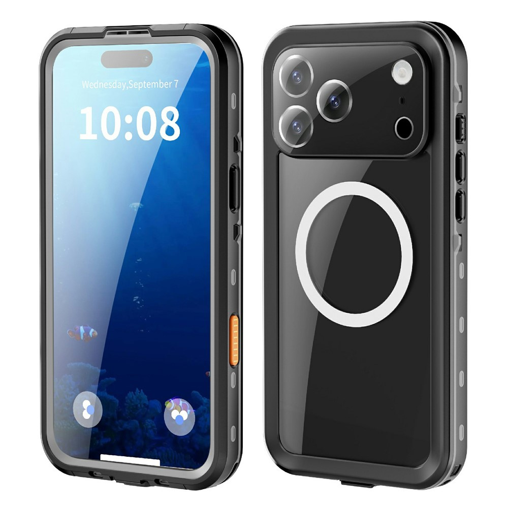 Ip68 Wasserdichte Hülle Für Iphone 17 Pro Max, Shellbox Magsafe, Schwarz