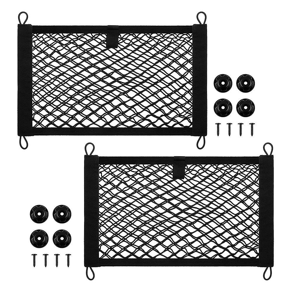 2 Stück 45 X 25 Cm Kofferraum-netztasche, Auto-aufbewahrungstasche, Auto-innen-netztasche, Geeignet Für Lkws, , Su